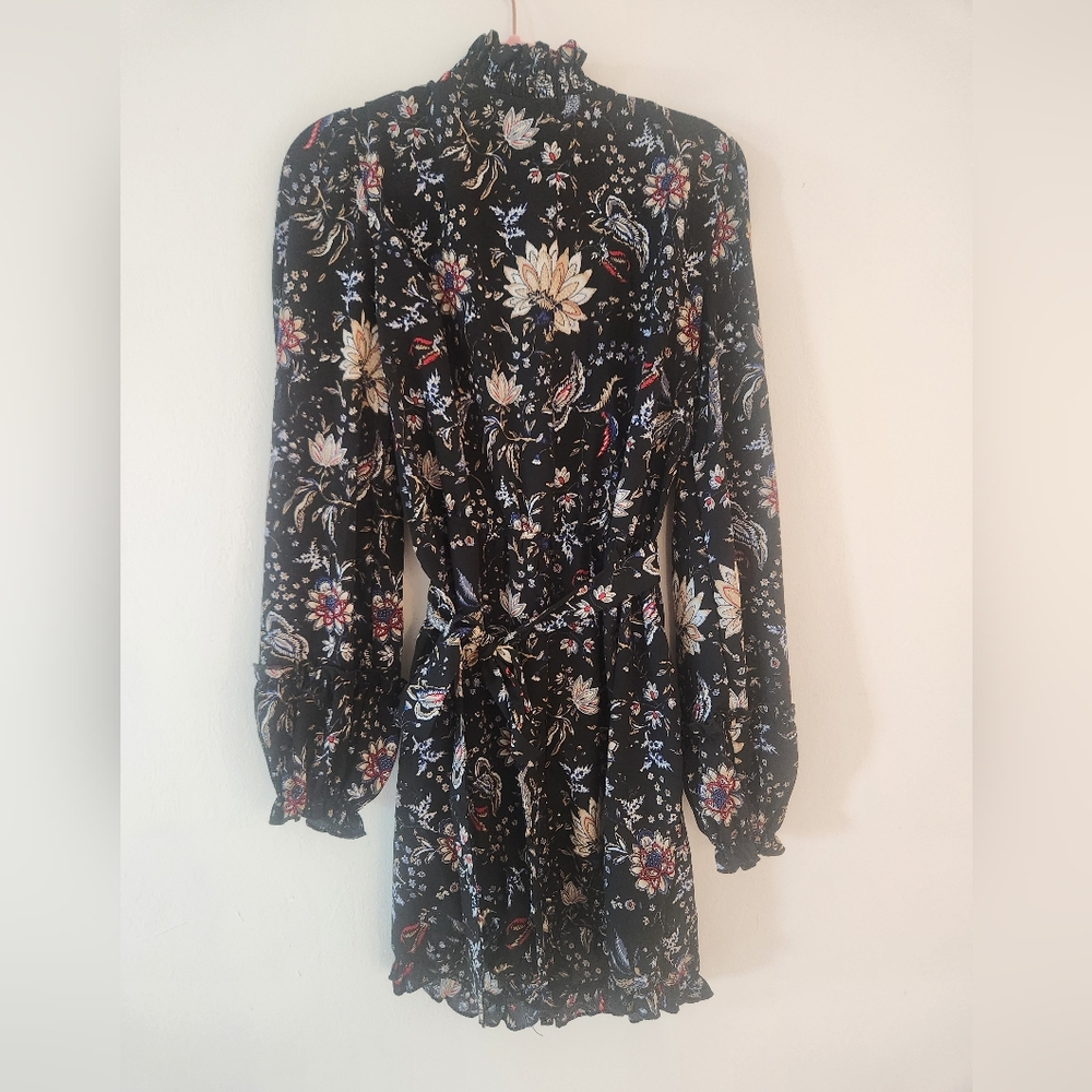 Missguided Floral Black Romper NWT